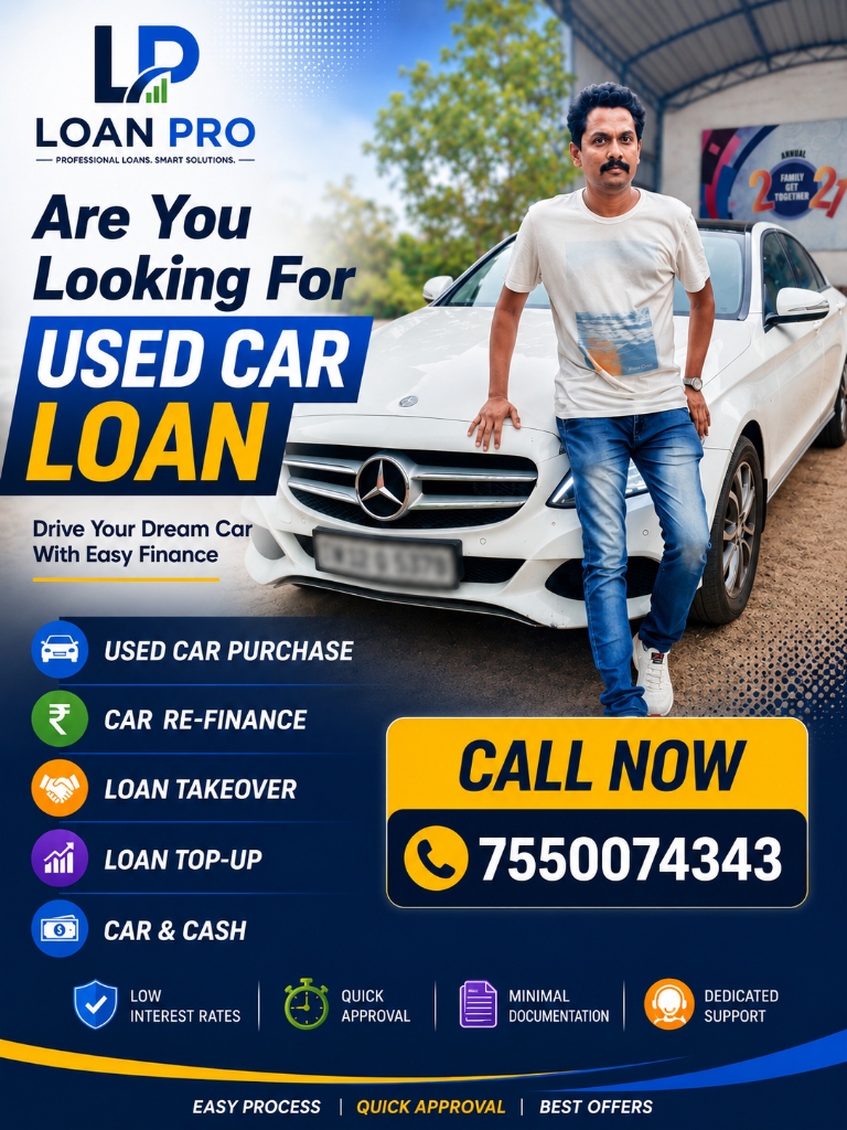 Used Car Loan Brochure Banner
